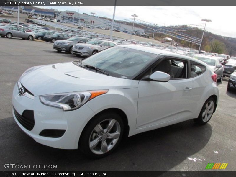 Century White / Gray 2013 Hyundai Veloster