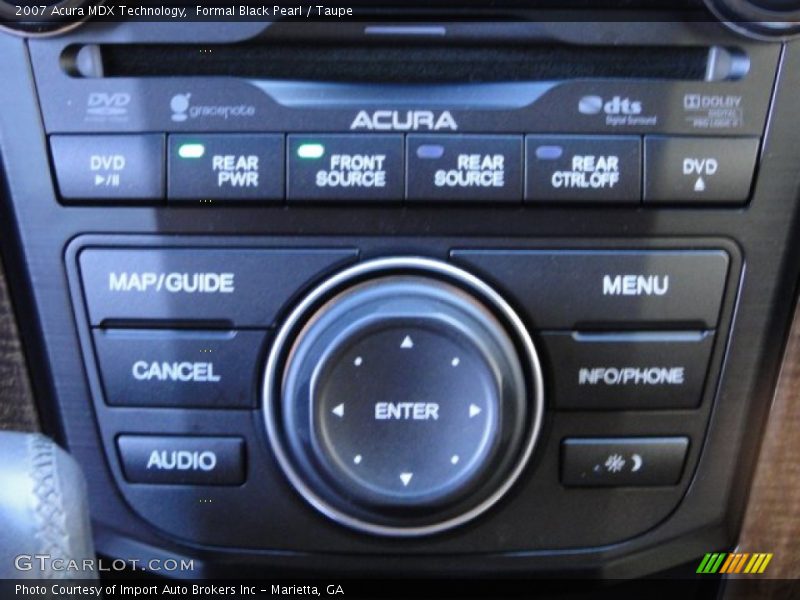 Formal Black Pearl / Taupe 2007 Acura MDX Technology