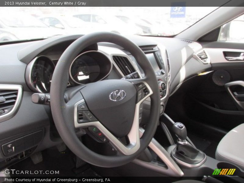 Century White / Gray 2013 Hyundai Veloster