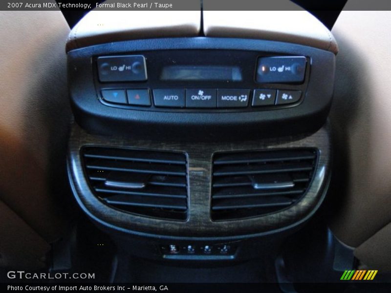 Formal Black Pearl / Taupe 2007 Acura MDX Technology