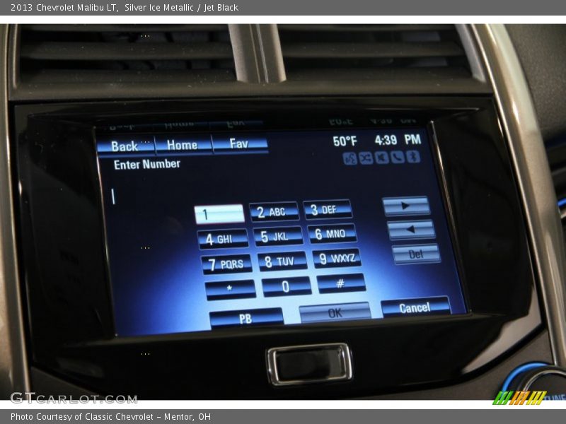 Silver Ice Metallic / Jet Black 2013 Chevrolet Malibu LT