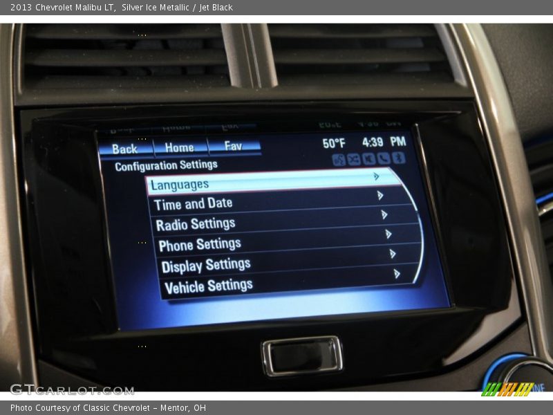 Silver Ice Metallic / Jet Black 2013 Chevrolet Malibu LT