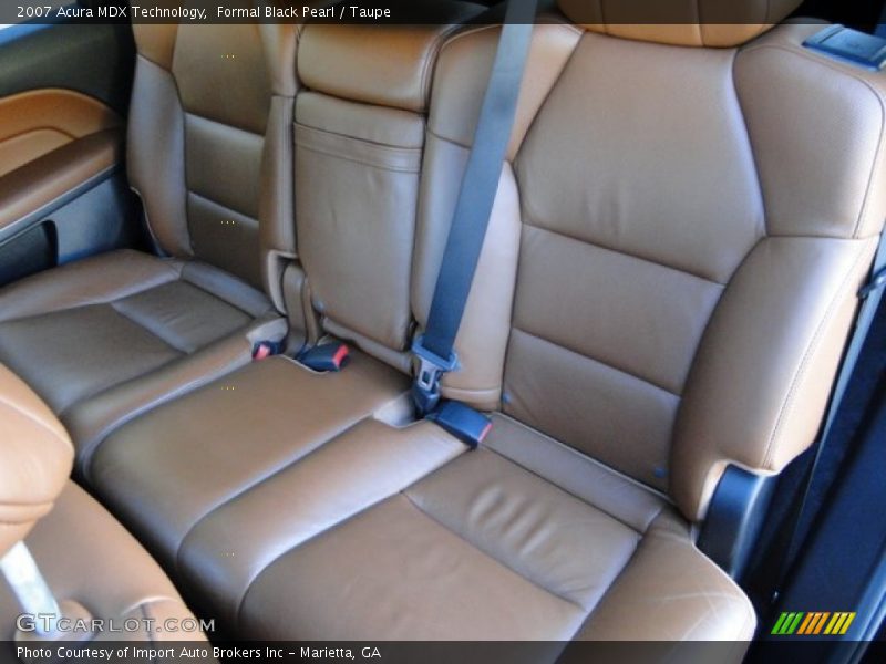 Rear Seat of 2007 MDX Technology