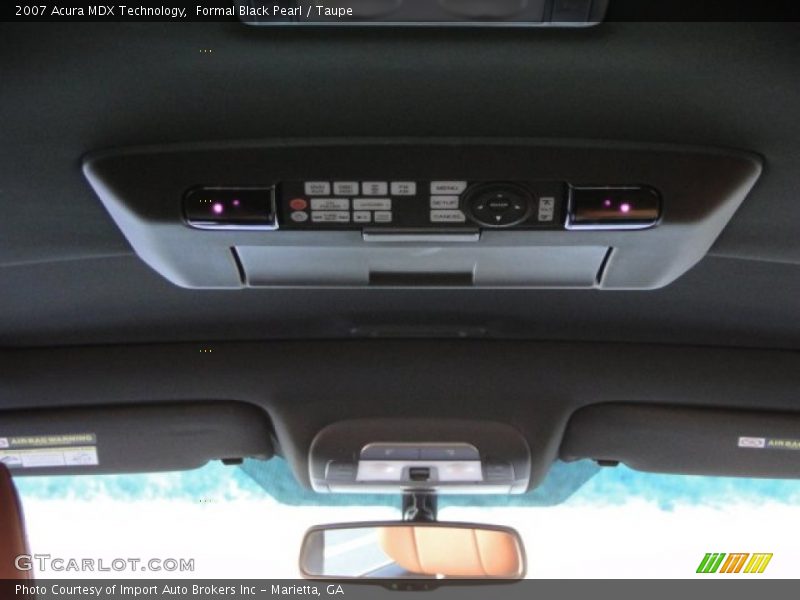 Formal Black Pearl / Taupe 2007 Acura MDX Technology