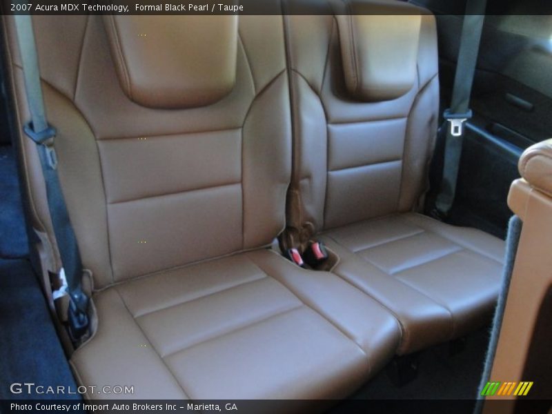 Formal Black Pearl / Taupe 2007 Acura MDX Technology