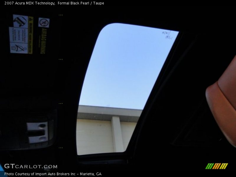 Formal Black Pearl / Taupe 2007 Acura MDX Technology
