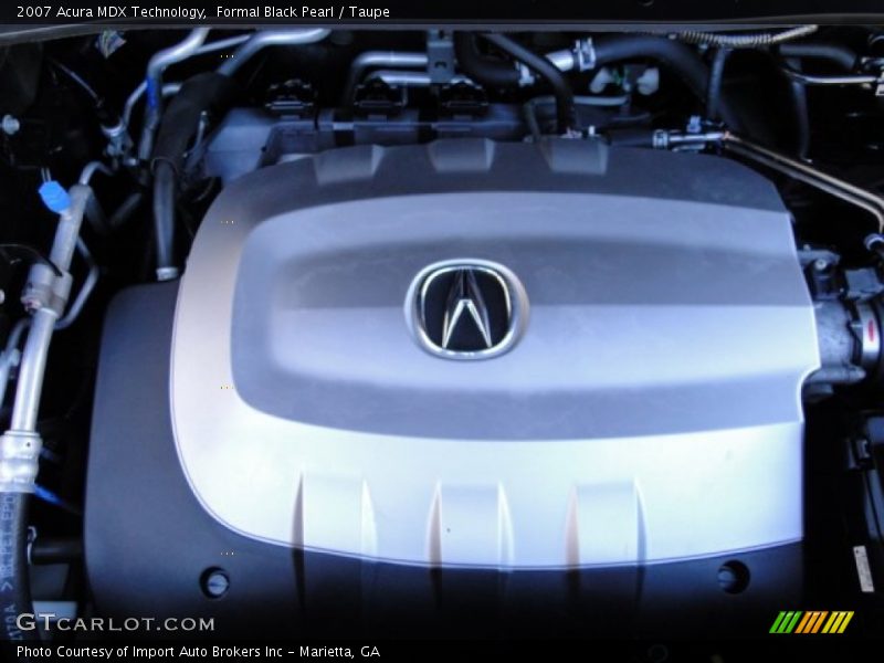Formal Black Pearl / Taupe 2007 Acura MDX Technology
