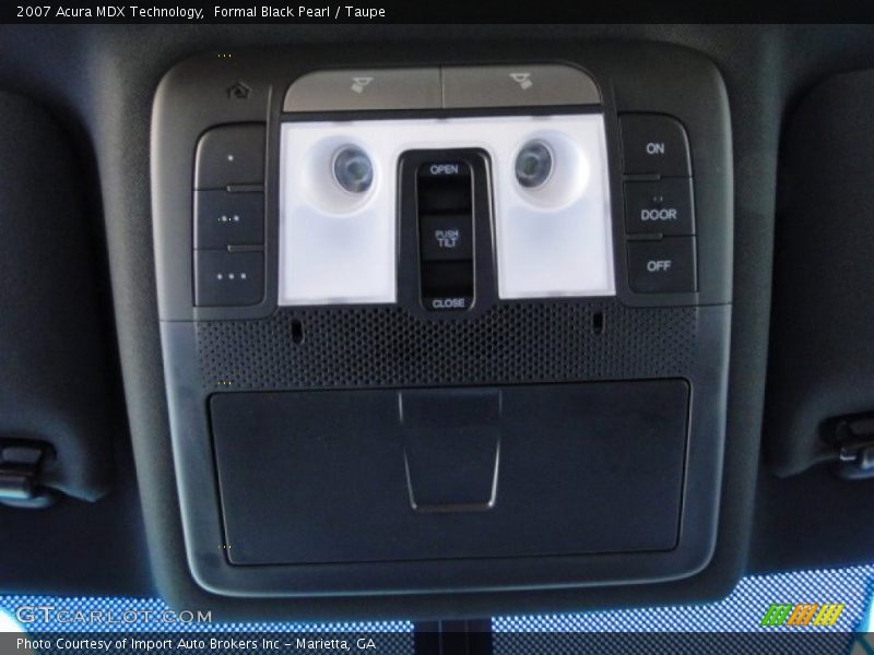Formal Black Pearl / Taupe 2007 Acura MDX Technology
