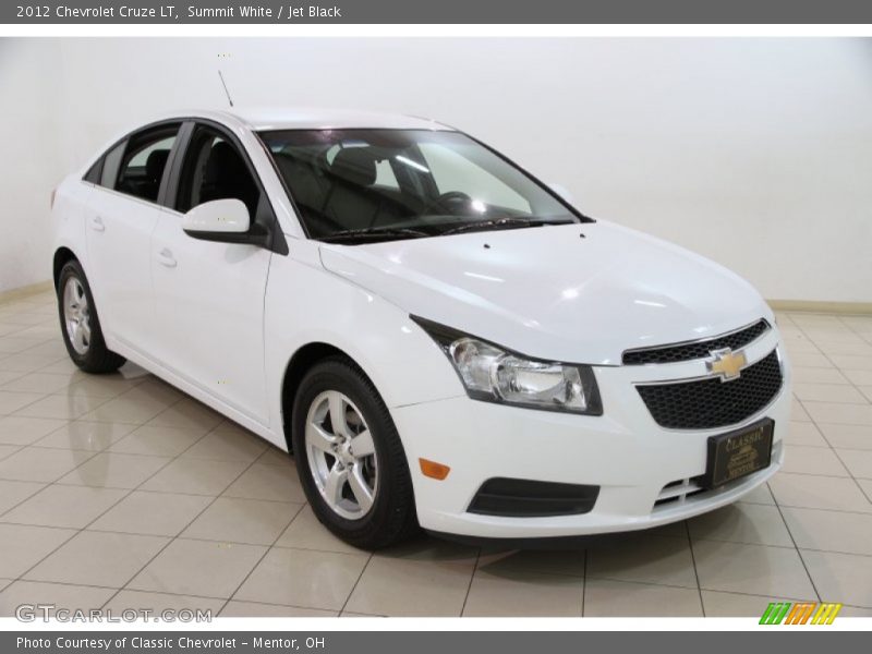 Summit White / Jet Black 2012 Chevrolet Cruze LT