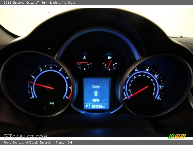 Summit White / Jet Black 2012 Chevrolet Cruze LT