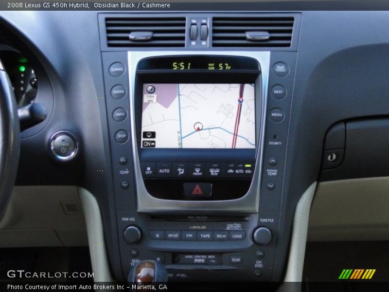 Obsidian Black / Cashmere 2008 Lexus GS 450h Hybrid
