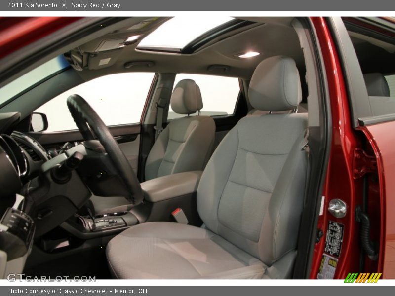 Spicy Red / Gray 2011 Kia Sorento LX