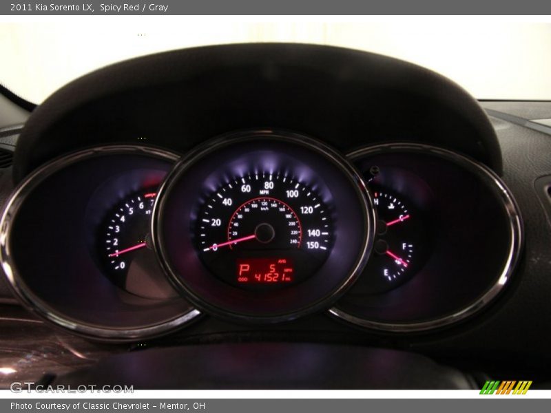 Spicy Red / Gray 2011 Kia Sorento LX