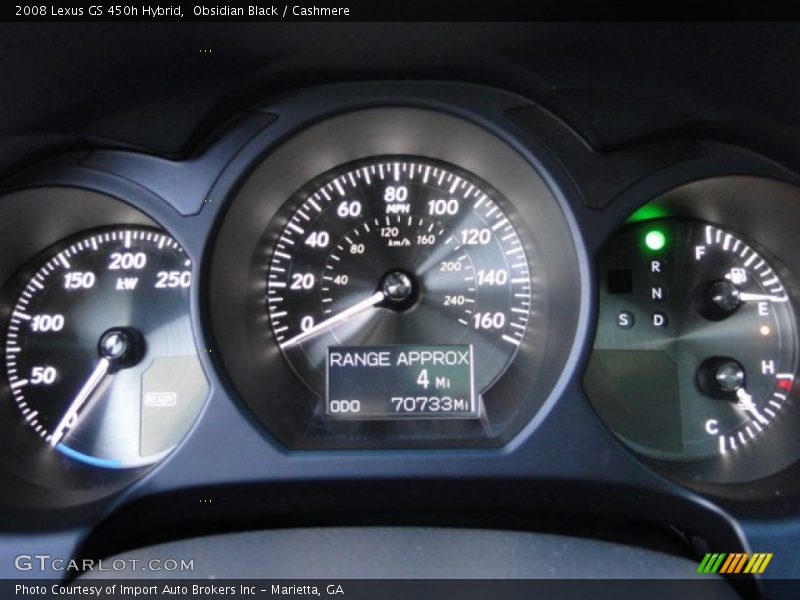 Obsidian Black / Cashmere 2008 Lexus GS 450h Hybrid