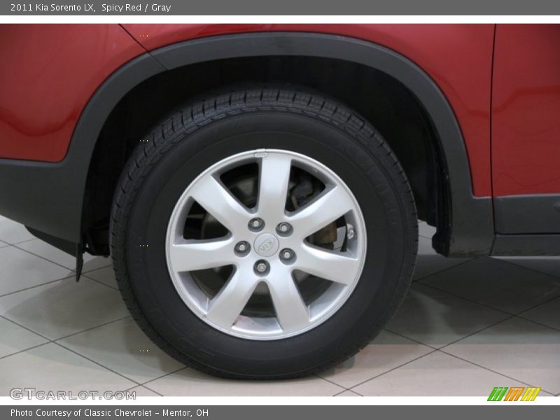 Spicy Red / Gray 2011 Kia Sorento LX