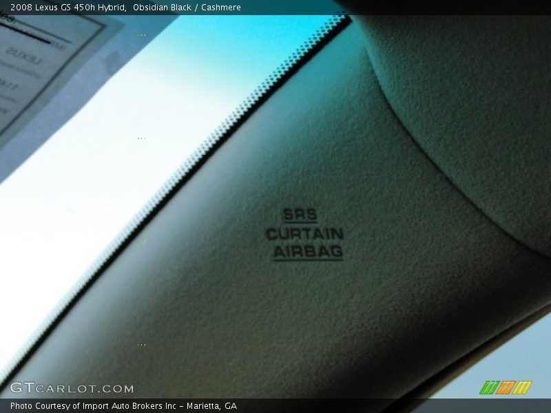 Obsidian Black / Cashmere 2008 Lexus GS 450h Hybrid