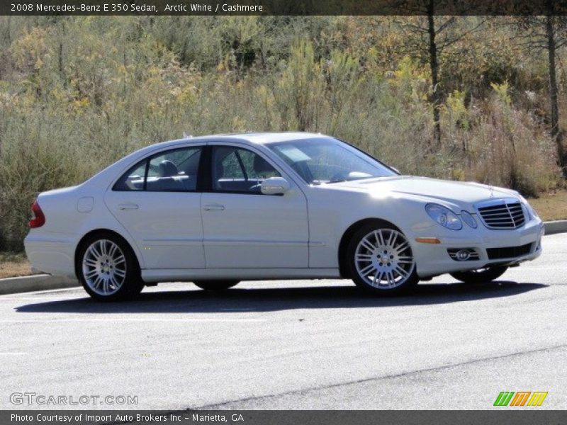 Arctic White / Cashmere 2008 Mercedes-Benz E 350 Sedan