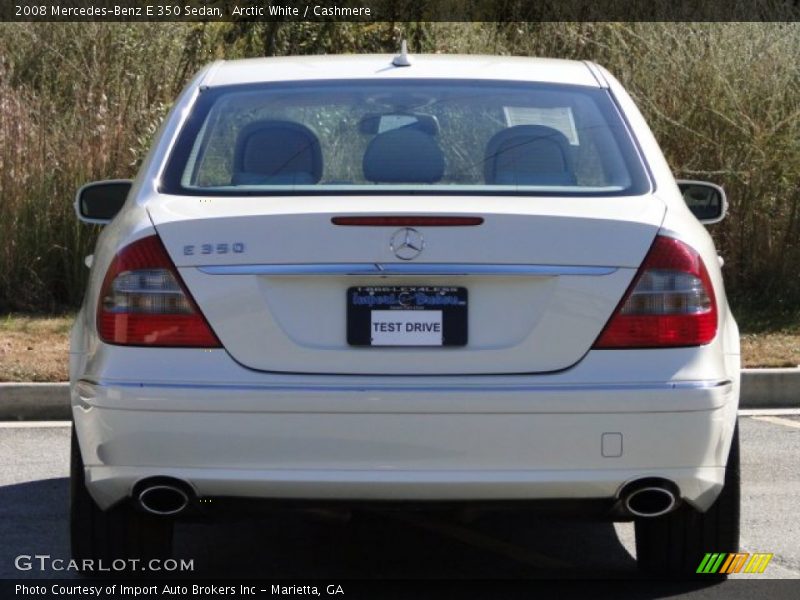 Arctic White / Cashmere 2008 Mercedes-Benz E 350 Sedan