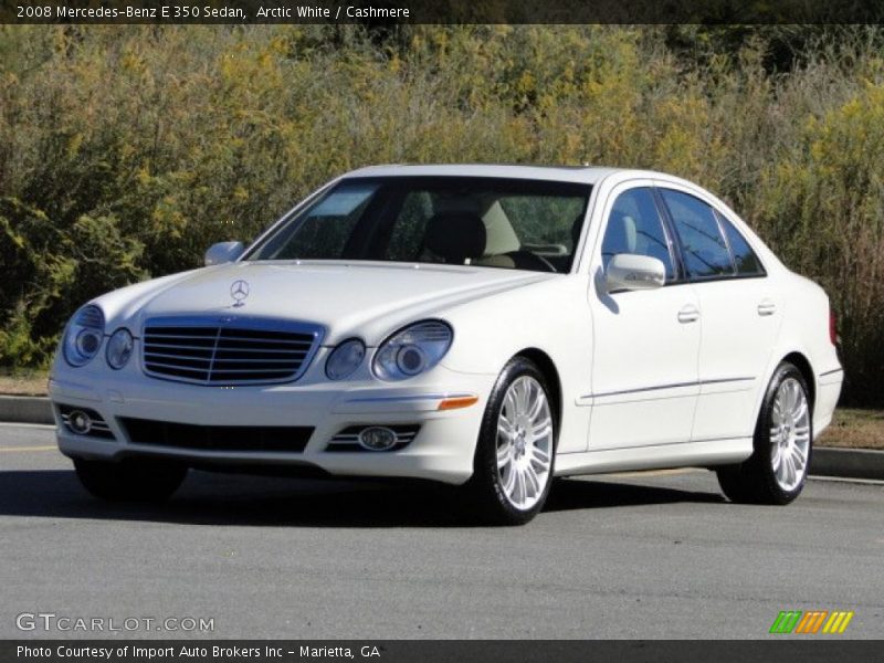 Arctic White / Cashmere 2008 Mercedes-Benz E 350 Sedan