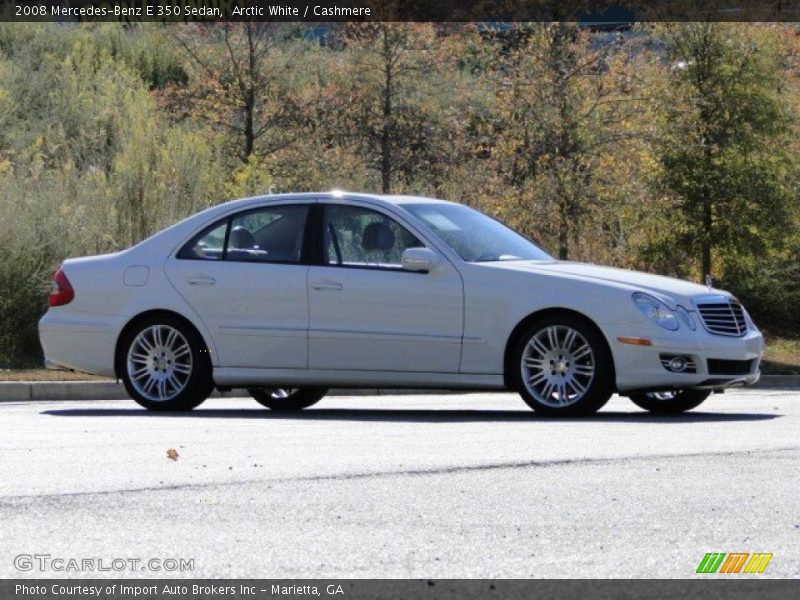 Arctic White / Cashmere 2008 Mercedes-Benz E 350 Sedan