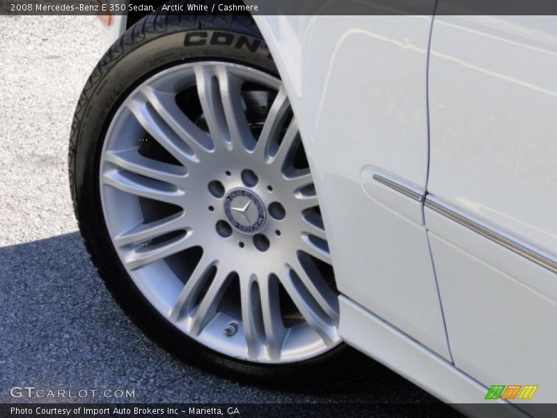 Arctic White / Cashmere 2008 Mercedes-Benz E 350 Sedan