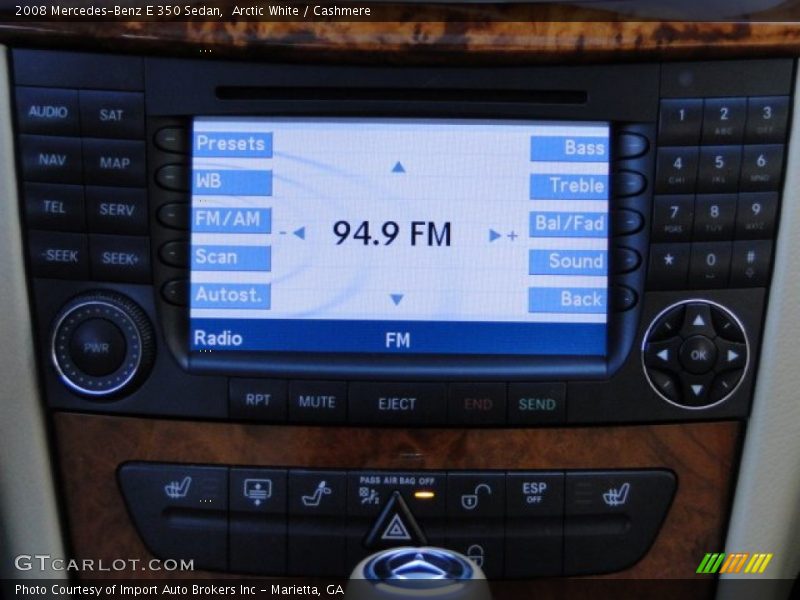 Arctic White / Cashmere 2008 Mercedes-Benz E 350 Sedan