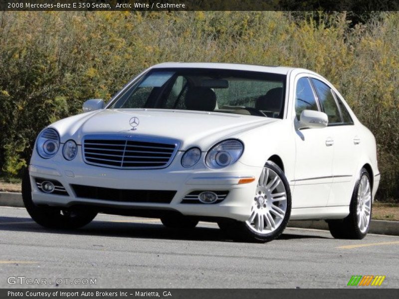 Arctic White / Cashmere 2008 Mercedes-Benz E 350 Sedan