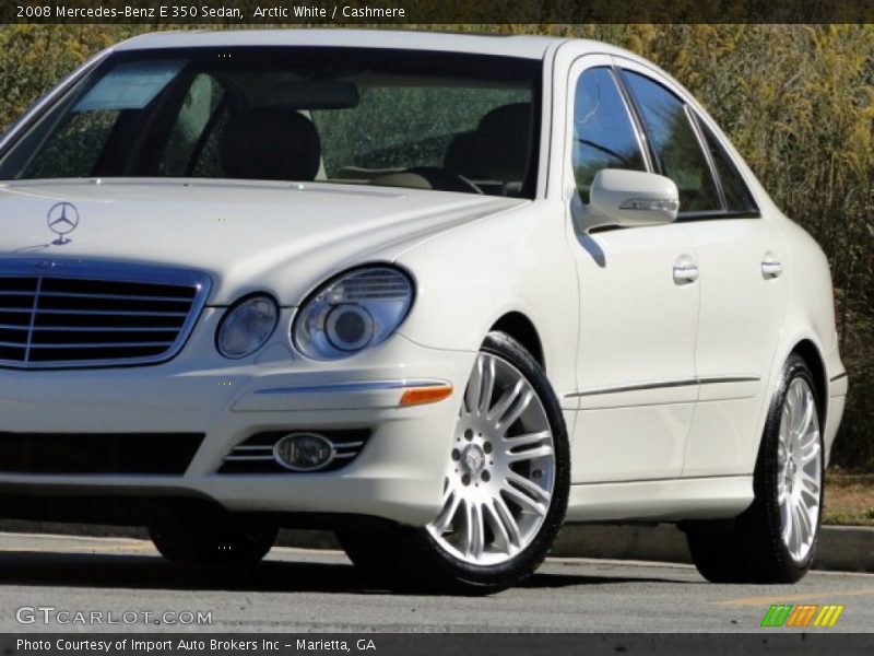 Arctic White / Cashmere 2008 Mercedes-Benz E 350 Sedan