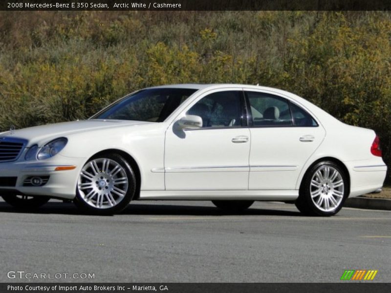 Arctic White / Cashmere 2008 Mercedes-Benz E 350 Sedan