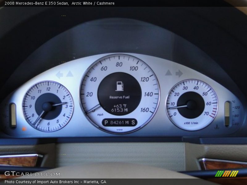 Arctic White / Cashmere 2008 Mercedes-Benz E 350 Sedan
