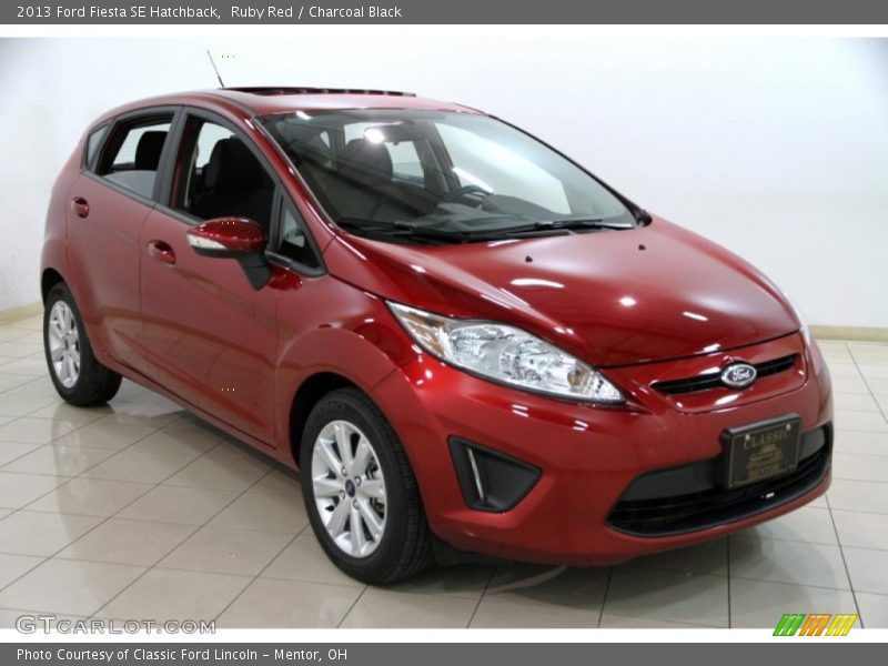 Ruby Red / Charcoal Black 2013 Ford Fiesta SE Hatchback