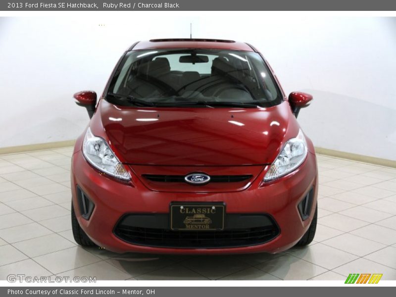 Ruby Red / Charcoal Black 2013 Ford Fiesta SE Hatchback