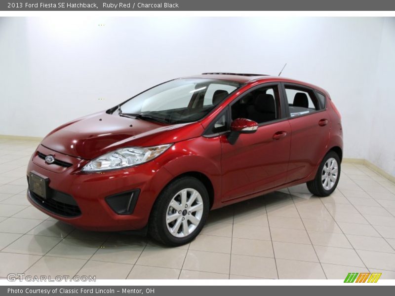 Ruby Red / Charcoal Black 2013 Ford Fiesta SE Hatchback