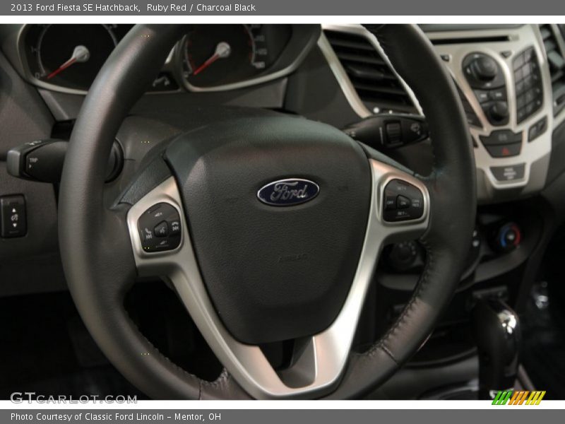 Ruby Red / Charcoal Black 2013 Ford Fiesta SE Hatchback