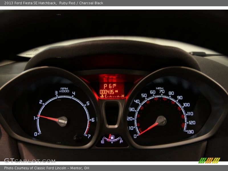 Ruby Red / Charcoal Black 2013 Ford Fiesta SE Hatchback