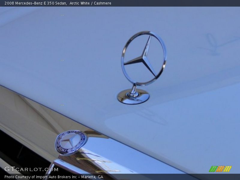 Arctic White / Cashmere 2008 Mercedes-Benz E 350 Sedan