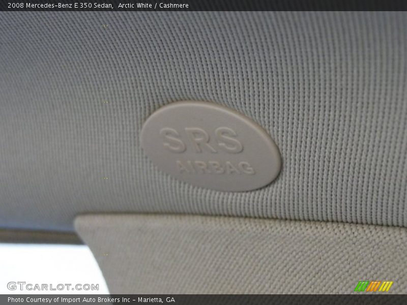 Arctic White / Cashmere 2008 Mercedes-Benz E 350 Sedan