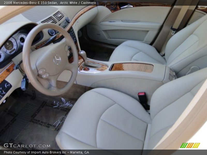 Arctic White / Cashmere 2008 Mercedes-Benz E 350 Sedan