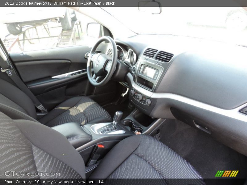 Brilliant Red Tri-Coat Pearl / Black 2013 Dodge Journey SXT