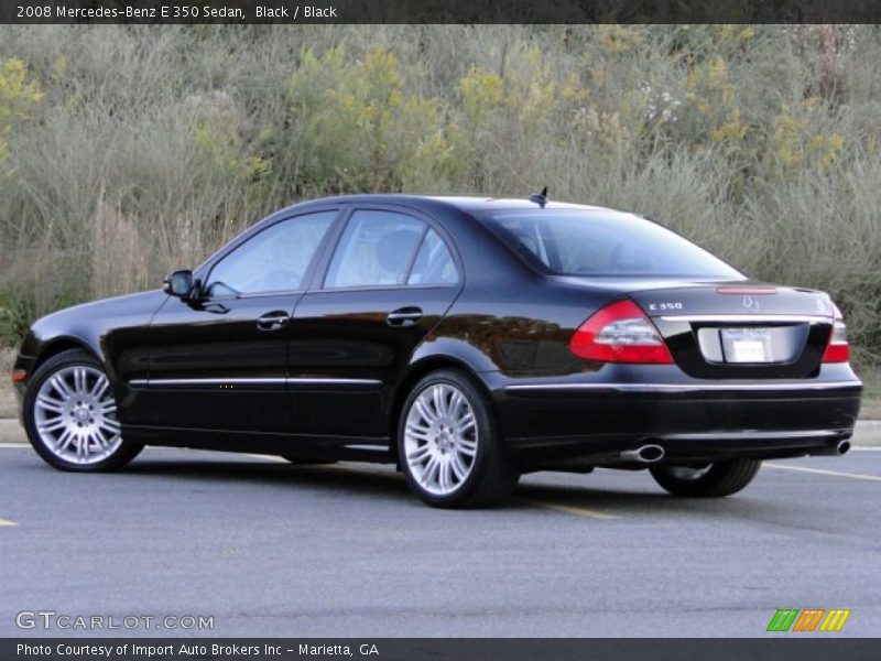 Black / Black 2008 Mercedes-Benz E 350 Sedan