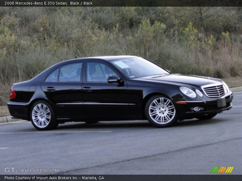 Black / Black 2008 Mercedes-Benz E 350 Sedan