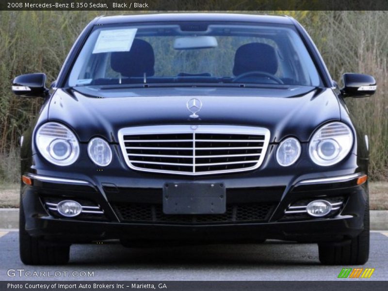 Black / Black 2008 Mercedes-Benz E 350 Sedan