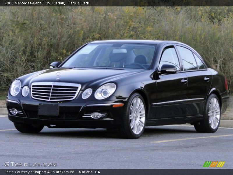 Black / Black 2008 Mercedes-Benz E 350 Sedan