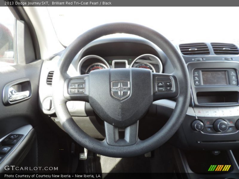 Brilliant Red Tri-Coat Pearl / Black 2013 Dodge Journey SXT