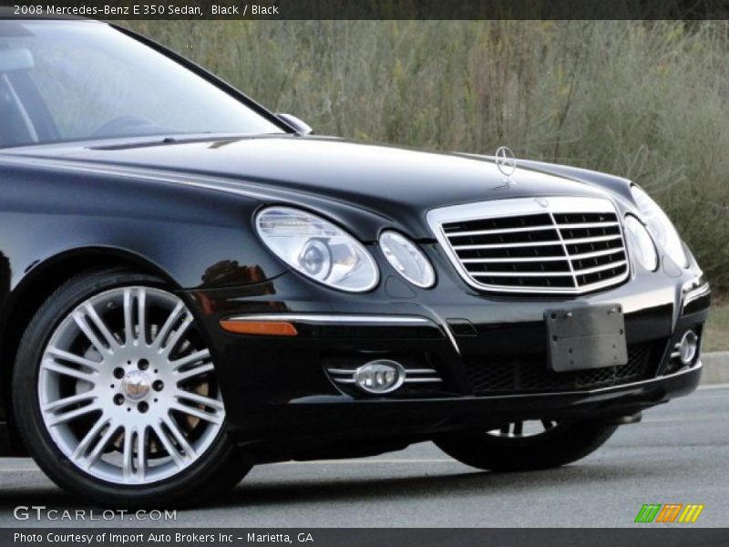 Black / Black 2008 Mercedes-Benz E 350 Sedan