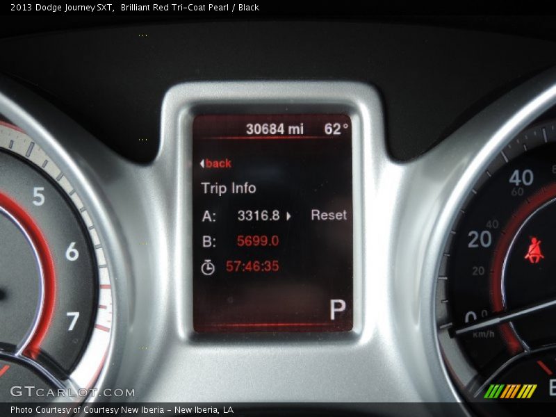 Brilliant Red Tri-Coat Pearl / Black 2013 Dodge Journey SXT