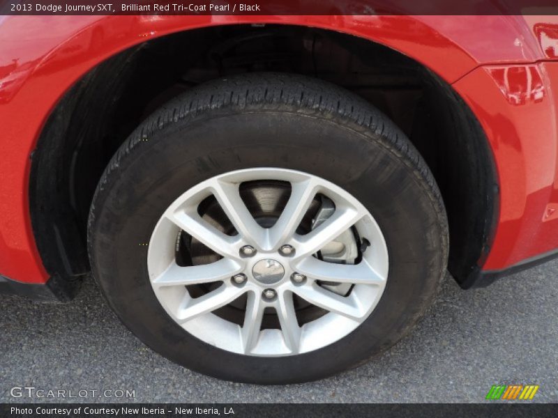 Brilliant Red Tri-Coat Pearl / Black 2013 Dodge Journey SXT
