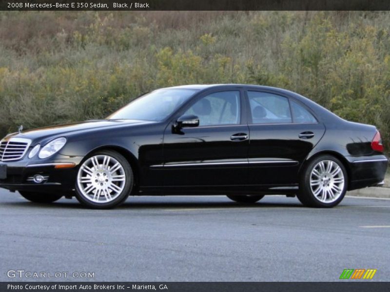 Black / Black 2008 Mercedes-Benz E 350 Sedan