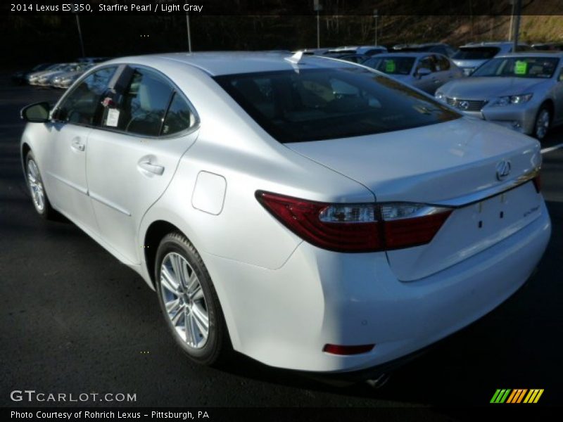 Starfire Pearl / Light Gray 2014 Lexus ES 350