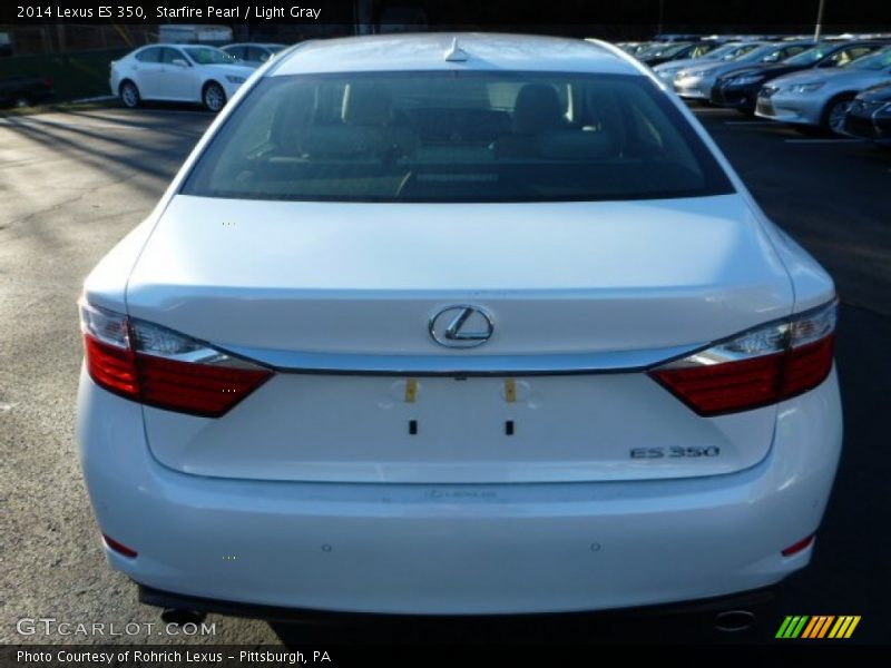 Starfire Pearl / Light Gray 2014 Lexus ES 350